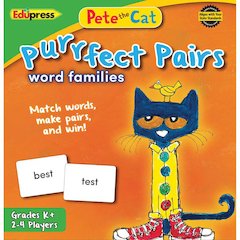 Pete The Cat Purrfect Pairs Word, Families Game