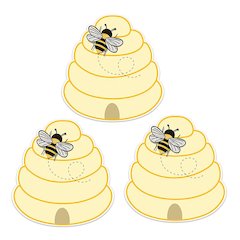 The Hive Beehive Paper Cut-Outs, 36 Per Pack, 3 Packs