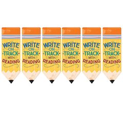 Pencil Write on Track with Reading Bookmarks, 36 Per Pack, 6 Packs