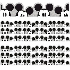 Mickey Mouse Throwback Peeking Mickeys Deco Trim, 37 Ft Per Pack, 3 Packs
