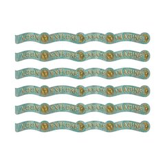 Curiosity Garden Dream Explore Create Imagine Deco Trim, 37 Ft Per Pack, 6 Packs