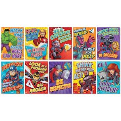 Marvel Motivational Poster Set Bulletin Board Set, 10 Posters