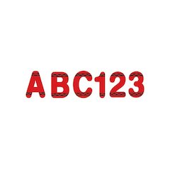 Crayola Red Deco Letters, 178 Per Pack, 3 Packs