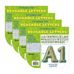 Curiosity Garden Deco Letters, 178 Per Pack, 3 Packs