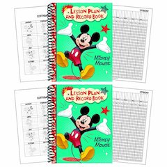 Mickey Lesson Plan & Record Book, Pack of 2