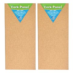 Cork Panel, 16" x 36", Pack of 2