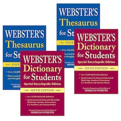 Webster's For Students Dictionary/Thesaurus Shrink-Wrapped Set, 2 Sets