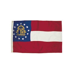 3X5 NYLON GEORGIA FLAG HEADING & GROMMETS