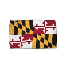 Durawavez Nylon Outdoor Flag with Heading & Grommets, Maryland, 3ft x 5ft