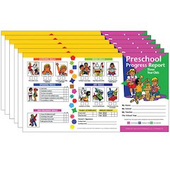 Preschool Progress Report, Three Year Olds, 10 Per Pack, 6 Packs