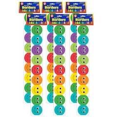 Smiley Face Mighty Brights Border, 36 Feet Per Pack, 6 Packs