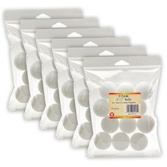 Craft Foam Balls, 1-1/2 Inch, 12 Per Pack, 6 Packs