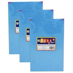 Pinch Bottom Bags, Assorted Colors, 6" x 9", 28 Per Pack, 3 Packs