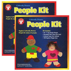 Culturally Diverse People Kit, 7", 24 Per Pack, 2 Packs