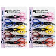 Paper Shapers Decorative Scissors Set 2, 5 Per Set, 2 Sets