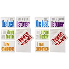 Note Cards with Envelope, Positivity Booster Set, 10 Per Set, 2 Sets