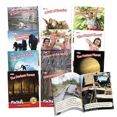 Fix Its Decodable Readers Suffixes Non-Fiction Phase 6, Set of 12