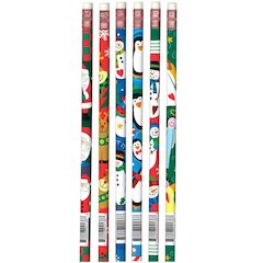 Christmas Assortment Pencils, 12 Per Pack, 12 Packs