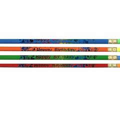 Happy Birthday Pencils, 12 Per Pack, 12 Packs
