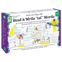 WRITE ON/WIPE OFF READ & WRITE 1ST FIRST WORDS AGES 4+