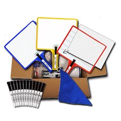 KLEENSLATE DRY ERASE BOARD 12PK SYSTEM STANDARD CLASSROOM PACK