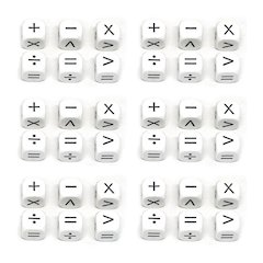Operators Dice, 6 Per Set, 6 Sets