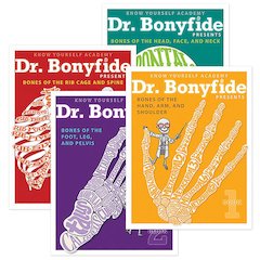 4 Book Set: Dr. Bonyfide Presents 206 Bones of the Human Body