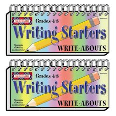 Writing Starters Write-Abouts, Grade 4-8, Pack of 2