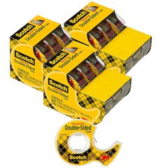 Double Sided Tape - 3 Rolls Per Pack, 3 Packs