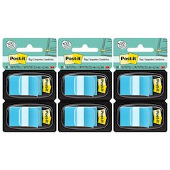 Flags - Blue, 50/Dispenser, 2 Dispenser/Pack, 3 Packs