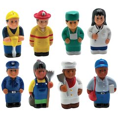 Multicultural Community Helper Fig, Set Of 8
