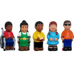 Friends with Disabilities Play Figures