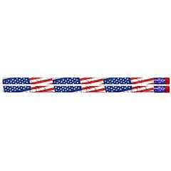 Flags & Fireworks Pencil, 12 Per Pack, 12 Packs