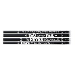 Chalkboard Talk Motivational Pencil, 12 Per Pack, 12 Packs