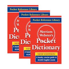 Pocket Dictionary, Pack of 3