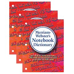 Notebook Dictionary, Pack of 3