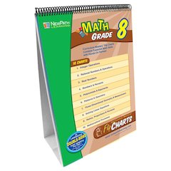 Math Skills Curriculum Mastery Flip Chart, 10 Pages, Grade 8
