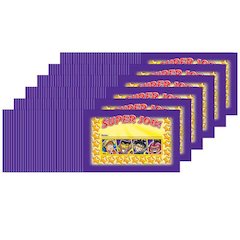 Superheroes Incentive Punch Cards, 36 Per Pack, 6 Packs