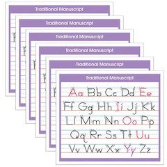 Adhesive Traditional Manuscript Desk Prompt, 36 Per Pack, 6 Packs