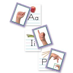 American Sign Language Cards, Set Of 26