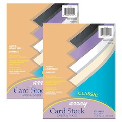 Classic Card Stock, 5 8-1/2" x 11", 100 Sheets Per Pack, 2 Packs