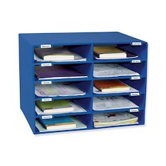 Mail Box - 10 Mail Slots Blue