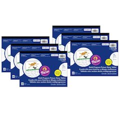 Multi-Program Handwriting Tablet, D'Nealian/Zaner-Bloser, 40 Sheets, Pack of 6