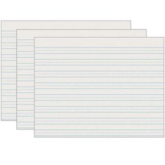 Newsprint Handwriting Paper, Skip-A-Line, Grade 3, 500 Sheets Per Pack, 3 Packs
