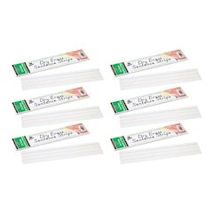 Dry Erase Sentence Strips, White, 1-1/2" X 3/4" Ruled, 30 Per Pack, 6 Packs
