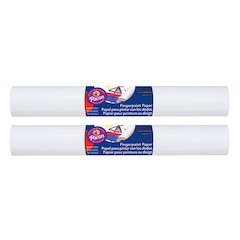 Fingerpaint Paper, White, 16" x 100', 2 Rolls