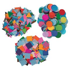 Bleeding Tissue Shapes Assortment, 25 Assorted Sizes & Shapes, 500 grams