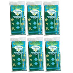 Deluxe Bleeding Art Tissue, 10 Color Cool Assortment 20 Sheets Per Pack, 6 Packs