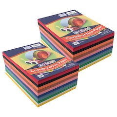 Lightweight Construction Paper, 10 6" x 9", 500 Sheets Per Pack, 2 Packs