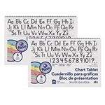 Colored Paper Chart Tablet, Manuscript Cover, 25 Sheets, Pack of 2